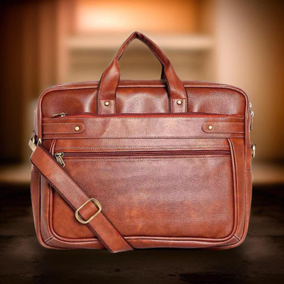 house of common Men & Women Tan Messenger Bag