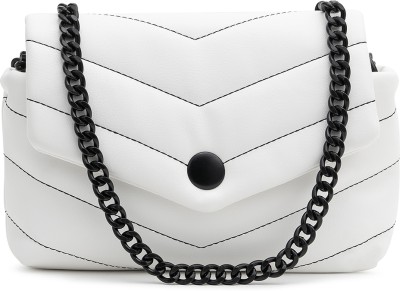 Miraggio Women White Sling Bag