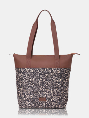 ZOUK Women Black, Brown Tote