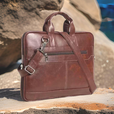 house of common Men & Women Brown Messenger Bag