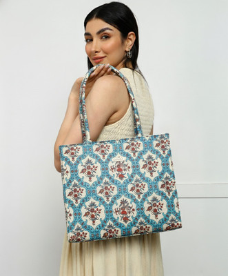 Lookout Fashion Women Blue Tote
