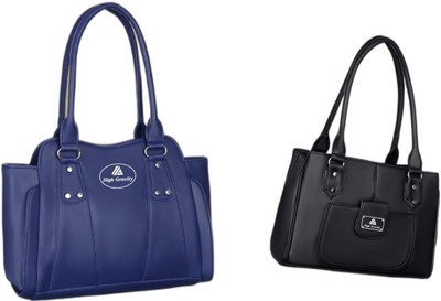 High Gravity Women Black, Black Handbag(Pack of: 2)