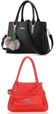 Plama Women Black, Red Handbag