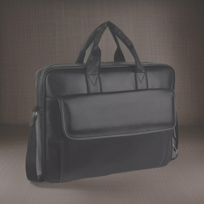 Shivra Men & Women Black Messenger Bag