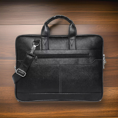 Shivra Men & Women Black Messenger Bag