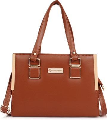 Golden Star Tan Hand-held Bag Trendy & Fancy Bags Shoulder Bags Use College Office Travel & Party etc