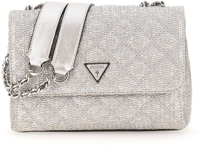 GUESS Women Silver Shoulder Bag