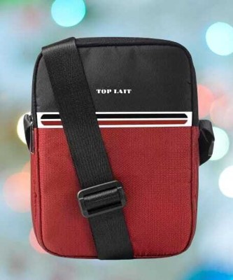 top lait Men Red, Black Messenger Bag