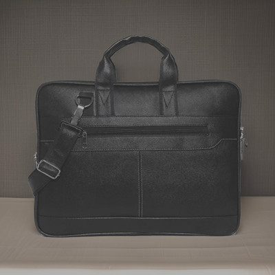Shivra Men & Women Black Messenger Bag