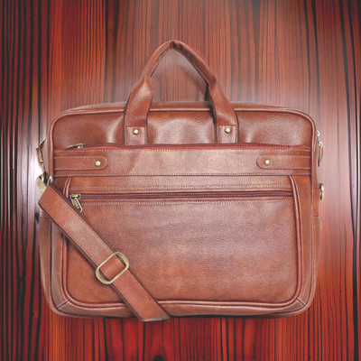 Shivra Men & Women Tan Messenger Bag