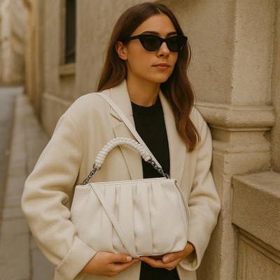 PRIMERISE Women White Sling Bag