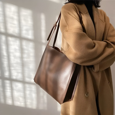 Trendycraft Women Shoulder Bag With Extra Spacious Shoulder Bag(Brown, 5 L)