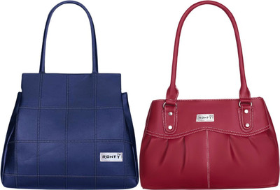 Ronty Women Blue, Maroon Sling Bag