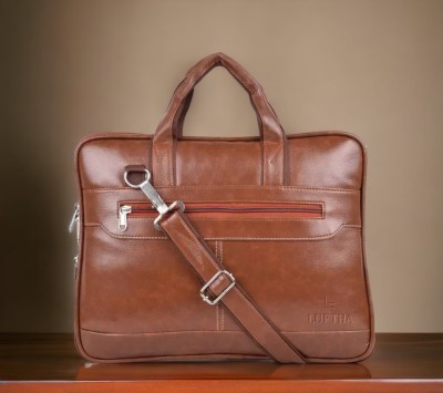 LUFTHA Men & Women Tan Messenger Bag