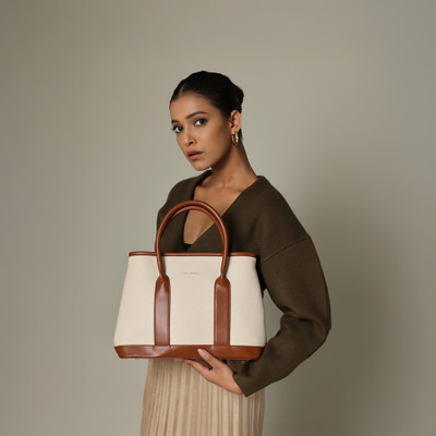 LINO PERROS Women Beige Satchel