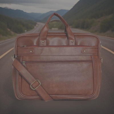 Shivra Men & Women Tan Messenger Bag