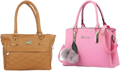 JRD COLLECTION Women Brown, Pink Messenger Bag