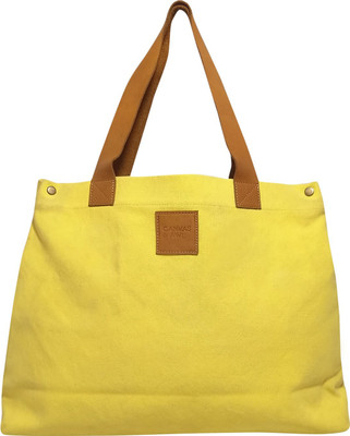 CANVAS & AWL Women Yellow Hand-held Bag