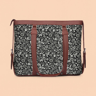 GOPSI Brown Tote Women's Stylish tote with Shoulder Strap Office Casual Bag