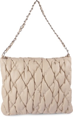 METRO Women Beige Shoulder Bag