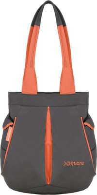 Xsquare Women Grey, Orange Shoulder Bag