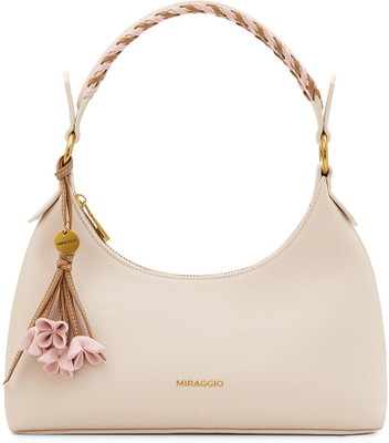 Miraggio Women White Shoulder Bag