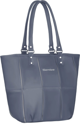 semmize Women Grey Hand-held Bag