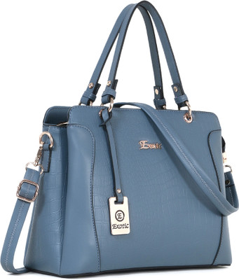 Exotic Women Blue Hand-held Bag