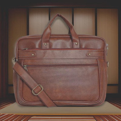 Shivra Men & Women Tan Messenger Bag