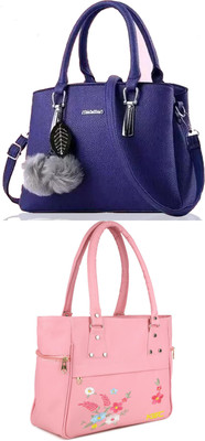 khatushyam collection Women Blue, Pink Hobo(Pack of: 2)