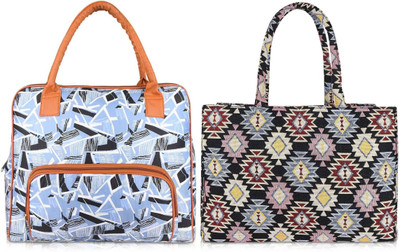 HBC Women Blue, Multicolor Shoulder Bag(Pack of: 2)