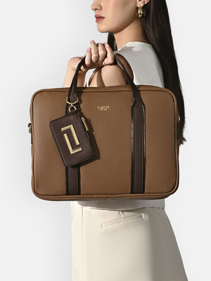 Lavie Luxe Women Tan Handbag