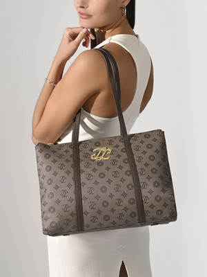 Lavie Signature Women Khaki Tote