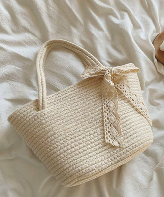 Textile and Beyond Women White Handbag