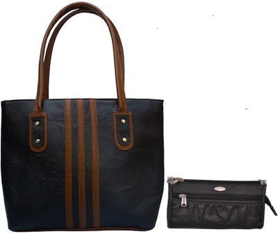medfire Women Black, Brown Shoulder Bag(Pack of: 2)