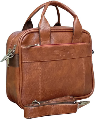 SM Men & Women Tan Messenger Bag