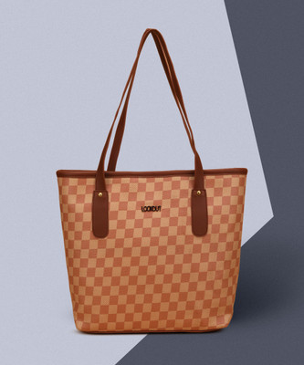 Lookout Fashion Women Beige Tote