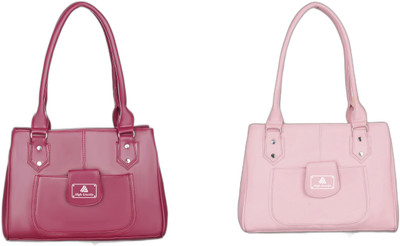 High Gravity Women Pink, Pink Handbag(Pack of: 2)