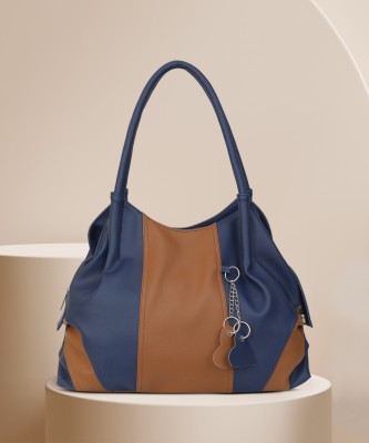 FEARLESS Women Blue, Tan Shoulder Bag