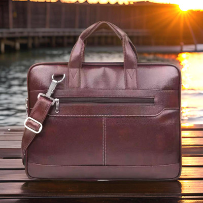 house of common Men & Women Brown Messenger Bag