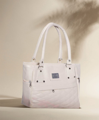 Plama Women White Handbag