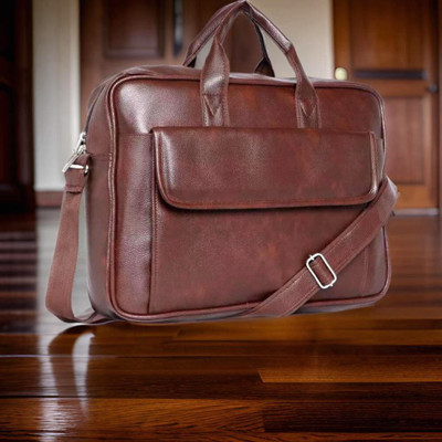 Shivra Men & Women Brown Messenger Bag
