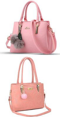 KSC Women Pink, Multicolor Handbag