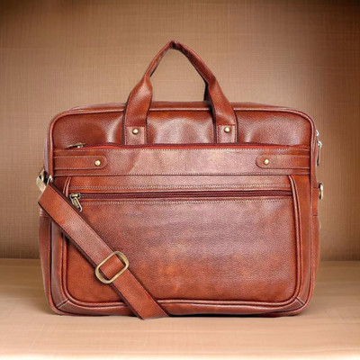 house of common Men & Women Tan Messenger Bag