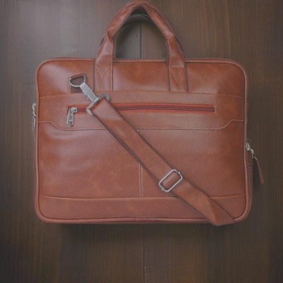Shivra Men & Women Tan Messenger Bag