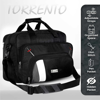 TRANSLUGGAGE Men & Women Black Messenger Bag