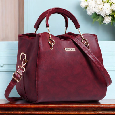 Women Marks Women Maroon Hand-held Bag