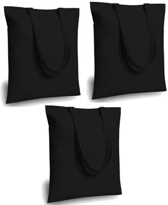 prageet Women Black Tote(Pack of: 3)