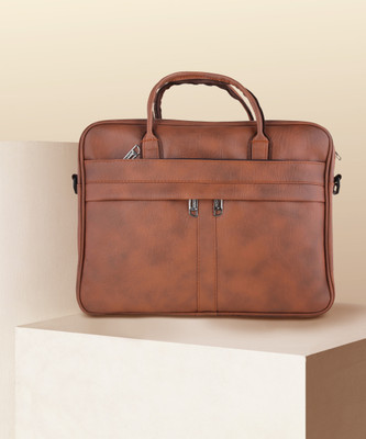 JEXWALL Men Tan Messenger Bag