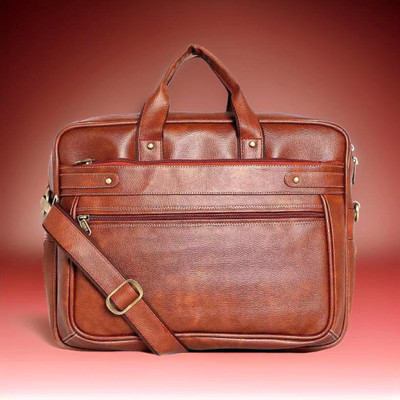 house of common Men & Women Tan Messenger Bag